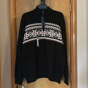 Large IZOD black winter thick warm sweater